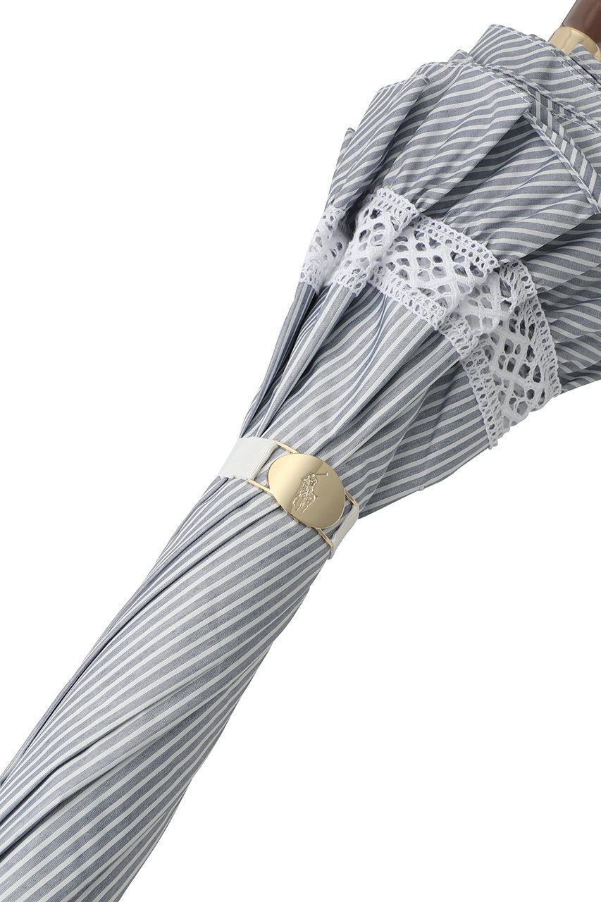 【ポロラルフローレン/POLO RALPH LAUREN】の【晴雨兼用】長傘ストライプフリル 人気、トレンドファッション・服の通販 founy(ファニー) 　ファッション　Fashion　レディースファッション　Fashion for Women　レイングッズ・傘・晴雨兼用傘　Umbrellas & Rain Gear　ウッド　Wooden Design　オケージョン　Occasion Wear　クラシック　Classic, Timeless Style　ストライプ　Stripe, Striped Pattern　ハンカチ　Handkerchief, Hanky　フリル　Frill, Ruffle　傘　Umbrella, Parasol　時計　Watch, Wristwatch　other-3|ID: prp329100004938024 ipo3291000000037053609