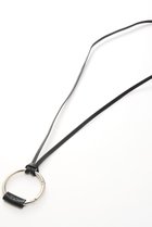 【カレンソロジー/Curensology】の〈CSG〉カラビナリングネックレス 人気、トレンドファッション・服の通販 founy(ファニー) ファッション Fashion レディースファッション Fashion for Women ジュエリー Jewelry ファッションリング Fashion Rings ネックレス Necklaces & Pendants サークル Circle, Round Design シンプル Simple, Minimal デニム Denim, Jeans Material ネックレス Necklace, Pendant Necklace ループ Loop, Loop Knit thumbnail ブラック|ID: prp329100004938056 ipo3291000000037053841