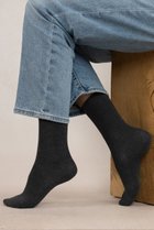 【ブルーフォレ/BLEUFORET】の6594 ソリッドカラー ベルベットコットンソックス ダークグレー|ID: prp329100004938089 ipo3291000000037054073