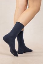 【ブルーフォレ/BLEUFORET】の6700 COTTON INSIDE ソリッドファインウールソックス ネイビー|ID: prp329100004938090 ipo3291000000037054082