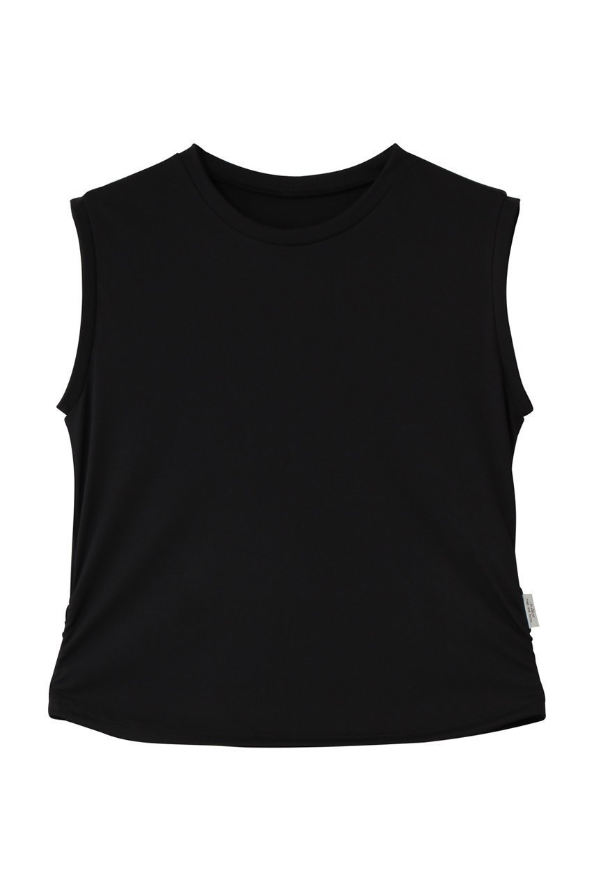 【ジュリエ/Julier】のアクティブフロータンクトップ インテリア・キッズ・メンズ・レディースファッション・服の通販 founy(ファニー) 　ファッション　Fashion　レディースファッション　Fashion for Women　トップス・カットソー　Cut & Sew Tops　スポーツウェア　Functional & Stylish Sportswear　スポーツ トップス　Athletic Tops / Workout Tops / Training Shirts　ギャザー　Gathered, Ruffled　スポーツ　Sports, Activewear　スリーブ　Sleeve, Long Sleeve / Short Sleeve　タンク　Tank Top, Sleeveless Top　フィット　Fit, Slim Fit　フレンチ　French, French Style　ヨガ　Yoga, Yoga Wear　ワーク　Workwear, Utility Style　再入荷　Restock / Back in Stock　旅行　Travel　ブラック|ID: prp329100004938114 ipo3291000000037054286