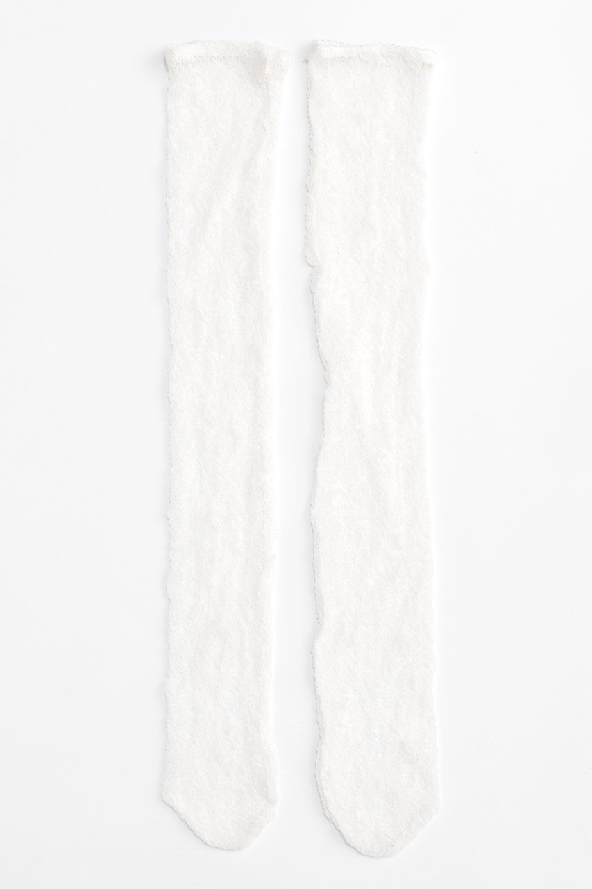 【メゾンスペシャル/MAISON SPECIAL】のSpider Lace High Socks/スパイダーレースハイソックス インテリア・キッズ・メンズ・レディースファッション・服の通販 founy(ファニー) 　ファッション　Fashion　レディースファッション　Fashion for Women　ソックス&靴下　Socks & Hosiery　レッグウェア・ストッキング　Legwear & Hosiery　おすすめ　Recommended / Our Picks　ソックス　Socks, Hosiery　トレンド　Trend, Trending Now　ルーズ　Loose, Oversized　レース　Lace, Lace Fabric　再入荷　Restock / Back in Stock　WHT(ホワイト)|ID: prp329100004938138 ipo3291000000037054527