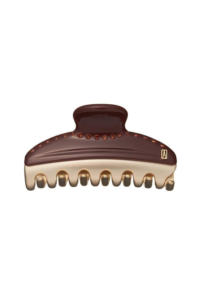 【アレクサンドル ドゥ パリ/ALEXANDRE DE PARIS】のVENDOME CLIP M (7.5cm)/クリップ インテリア・キッズ・メンズ・レディースファッション・服の通販 founy(ファニー) 　ファッション　Fashion　レディースファッション　Fashion for Women　シュシュ&ヘアアクセ/ヘアアレンジ　Scrunchies & Hair Accessories　アクセサリー　Fashion Accessories　シンプル　Simple, Minimal　バレッタ　Barrette, Hair Clip　パーティ　Party, Party Style　ビジュー　Bijou, Jewel-like Accent　再入荷　Restock / Back in Stock　ブラウン(H2)|ID: prp329100004938181 ipo3291000000037054935