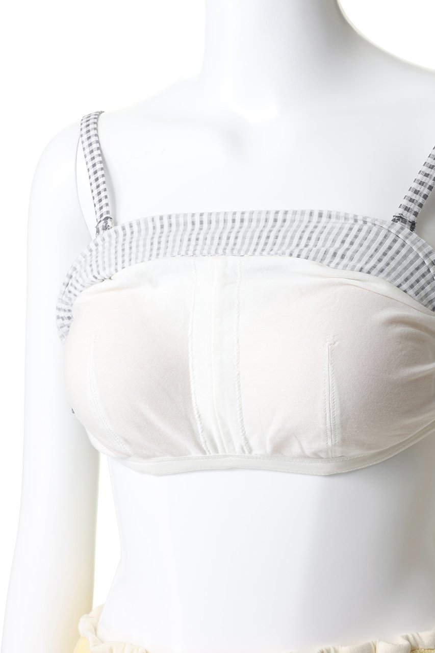 【キッドブルー/KID BLUE】の26ギンガムシアーチェックカップ付キャミ 人気、トレンドファッション・服の通販 founy(ファニー) 　ファッション　Fashion　レディースファッション　Fashion for Women　下着・ランジェリー　Lingerie & Intimates　その他ランジェリー・インナーアイテム　Other Lingerie / Intimates　インナー　Innerwear　キャミ　Camisole, Cami Top　キャミソール　Camisole, Spaghetti Strap Top　ギンガム　Gingham, Gingham Fabric　シアー　Sheer, See-Through　チェック　Check, Plaid, Tartan　フェミニン　Feminine, Girly　ランジェリー　Lingerie, Intimate Wear　レース　Lace, Lace Fabric　エレガント 上品　Elegant　再入荷　Restock / Back in Stock　other-6|ID: prp329100004938189 ipo3291000000037055022