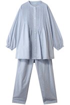 【キッドブルー/KID BLUE】の26ドビードットシャンブレーパジャマ 人気、トレンドファッション・服の通販 founy(ファニー) ファッション Fashion レディースファッション Fashion for Women トップス・カットソー Cut & Sew Tops ギャザー Gathered, Ruffled スリーブ Sleeve, Long Sleeve / Short Sleeve ドット Polka Dot, Dot Pattern パジャマ Pajamas, Sleepwear ロング Long, Long-Length 再入荷 Restock / Back in Stock thumbnail サックス|ID: prp329100004938191 ipo3291000000037055029