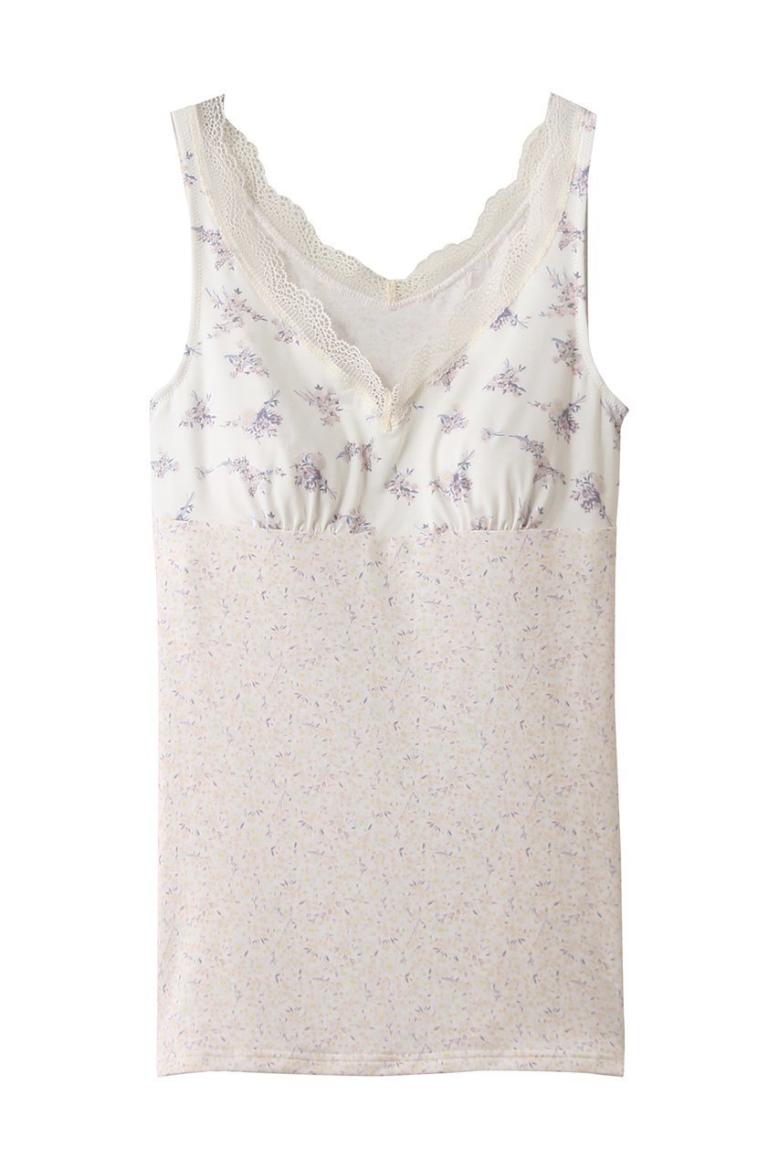 【キッドブルー/KID BLUE】の26ブリティッシュブーケカップ付キャミ 人気、トレンドファッション・服の通販 founy(ファニー) 　ファッション　Fashion　レディースファッション　Fashion for Women　下着・ランジェリー　Lingerie & Intimates　その他ランジェリー・インナーアイテム　Other Lingerie / Intimates　なめらか　Smooth, Silky Texture　インナー　Innerwear　キャミ　Camisole, Cami Top　フェミニン　Feminine, Girly　ランジェリー　Lingerie, Intimate Wear　レース　Lace, Lace Fabric　再入荷　Restock / Back in Stock　 other-1|ID: prp329100004938194 ipo3291000000037055052