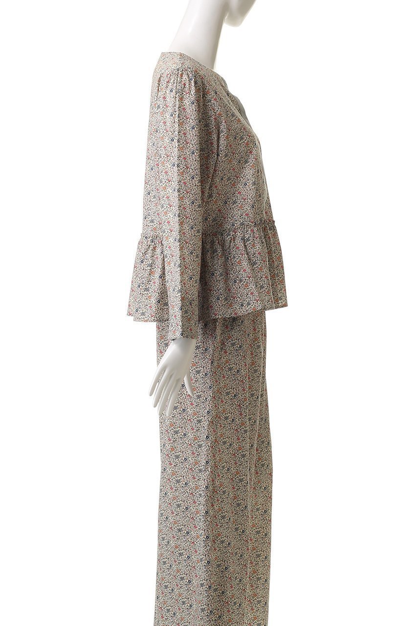 【キッドブルー/KID BLUE】の25AW LIBERTYプリントトップス 人気、トレンドファッション・服の通販 founy(ファニー) 　ファッション　Fashion　レディースファッション　Fashion for Women　トップス・カットソー　Cut & Sew Tops　2025年　2025　2025-2026秋冬・A/W　Autumn/Winter 2025–26 AW25–26　セットアップ　Set-Up, Coordinated Outfit　パジャマ　Pajamas, Sleepwear　フェミニン　Feminine, Girly　フレア　Flare, Flared　フロント　Front, Front Design　再入荷　Restock / Back in Stock　other-3|ID: prp329100004938199 ipo3291000000037055095