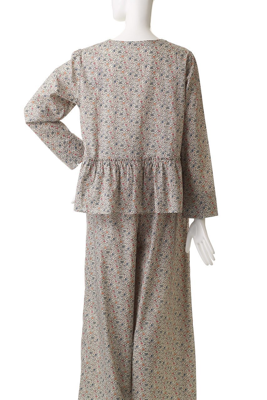 【キッドブルー/KID BLUE】の25AW LIBERTYプリントトップス 人気、トレンドファッション・服の通販 founy(ファニー) 　ファッション　Fashion　レディースファッション　Fashion for Women　トップス・カットソー　Cut & Sew Tops　2025年　2025　2025-2026秋冬・A/W　Autumn/Winter 2025–26 AW25–26　セットアップ　Set-Up, Coordinated Outfit　パジャマ　Pajamas, Sleepwear　フェミニン　Feminine, Girly　フレア　Flare, Flared　フロント　Front, Front Design　再入荷　Restock / Back in Stock　other-4|ID: prp329100004938199 ipo3291000000037055096