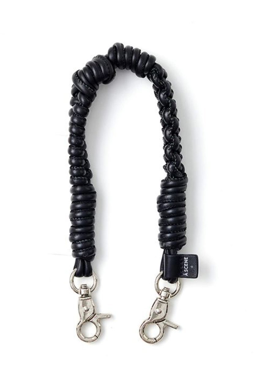 【エーシーン/A SCENE】のDesign paracord strap-leather- インテリア・キッズ・メンズ・レディースファッション・服の通販 founy(ファニー) 　ファッション　Fashion　レディースファッション　Fashion for Women　チャーム　Charm, Pendant　ラップ　Wrap, Wrap Design　再入荷　Restock / Back in Stock　ブラック|ID: prp329100004938203 ipo3291000000037055120