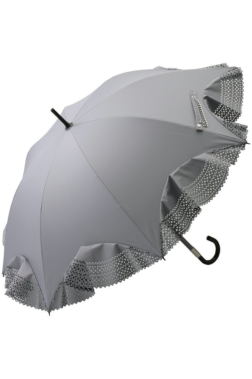 【ムーンバット/MOONBAT】の【Sun dress】パンチングフリル 晴雨兼用日傘 ショート長傘 人気、トレンドファッション・服の通販 founy(ファニー) 　ファッション　Fashion　レディースファッション　Fashion for Women　ワンピース　Dresses　フォーマル・パーティードレス・結婚式用ドレス　Elegant & Casual Dresses　レイングッズ・傘・晴雨兼用傘　Umbrellas & Rain Gear　ショート　Short, Short Length　ハンカチ　Handkerchief, Hanky　フェミニン　Feminine, Girly　フリル　Frill, Ruffle　エレガント 上品　Elegant　傘　Umbrella, Parasol　再入荷　Restock / Back in Stock　夏　Summer　日傘　Parasol, UV Umbrella　時計　Watch, Wristwatch　 other-1|ID: prp329100004938218 ipo3291000000037055282