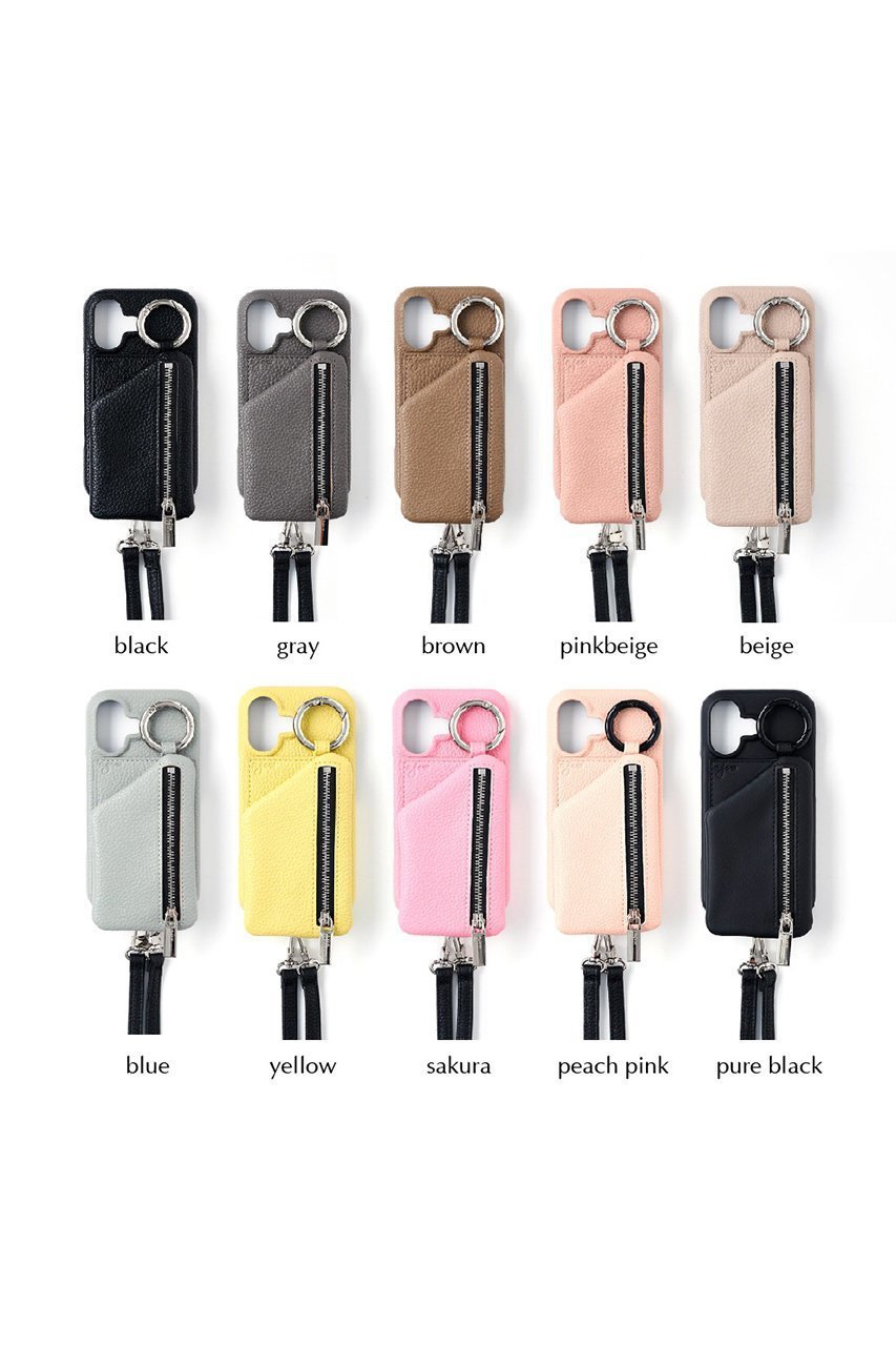 【エジュー/ajew】のiPhone17/17Pro ajew cadenas zipphone case shoulder【新仕様(カードケース付き)】 人気、トレンドファッション・服の通販 founy(ファニー) 　ファッション　Fashion　レディースファッション　Fashion for Women　カードケース/名刺入れ　Card Holders & Business Cases　アクセサリー　Fashion Accessories　今季　This Season, Current Season　ショルダー　Shoulder, Shoulder Strap　シルバー　Silver, Metallic Silver　定番　Standard, Basic Item　ポケット　Pocket, Pocket Detail　モノトーン　Monotone, Black and White　ループ　Loop, Loop Knit　冬　Winter / This Winter　A/W・秋冬　Autumn/Winter　再入荷　Restock / Back in Stock　おすすめ　Recommended / Our Picks　iPhone アイフォーン　iPhone　other-3|ID: prp329100004938231 ipo3291000000037055408