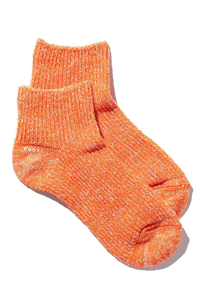 【ユクリ/YUQRI】のCrispy ankle ソックス インテリア・キッズ・メンズ・レディースファッション・服の通販 founy(ファニー) 　ファッション　Fashion　レディースファッション　Fashion for Women　ソックス&靴下　Socks & Hosiery　レッグウェア・ストッキング　Legwear & Hosiery　ソックス　Socks, Hosiery　ユニセックス　Unisex, Genderless　ルーズ　Loose, Oversized　新作・新入荷　New Arrivals / New In　オレンジ/ホワイト|ID: prp329100004938247 ipo3291000000037055601
