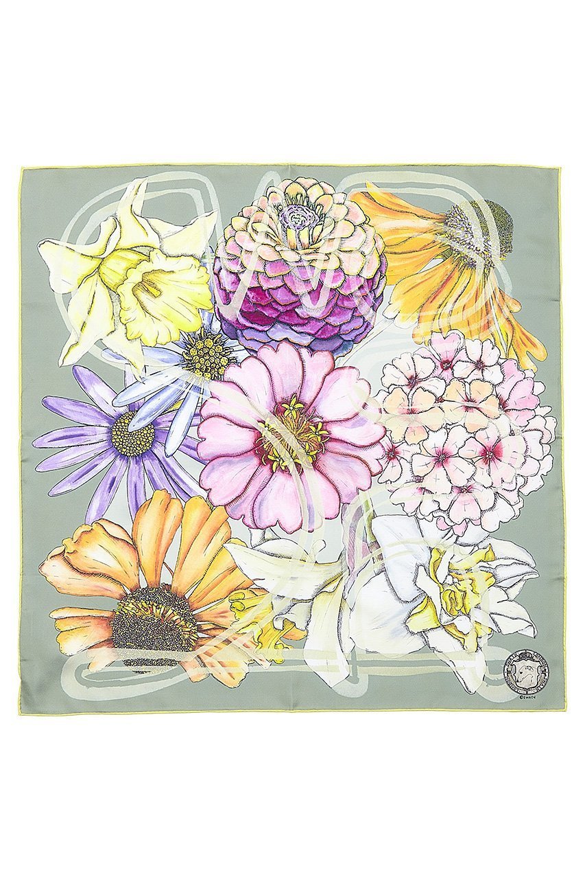 【スウォッシュロンドン/SWASH LONDON】のShowboat Floraシルクスカーフ 約68cmx約68cm インテリア・キッズ・メンズ・レディースファッション・服の通販 founy(ファニー) 　ファッション　Fashion　レディースファッション　Fashion for Women　ストール　Soft & Warm Scarves　マフラー・スヌード / 冬小物の定番　Scarves & Mufflers　シルク　Silk, 100% Silk　スカーフ　Scarf, Neckwear　ストール　Stole, Wrap　マフラー　Scarf, Muffler　モチーフ　Motif, Design Theme　エレガント 上品　Elegant　再入荷　Restock / Back in Stock　ミントグリーン|ID: prp329100004938258 ipo3291000000037055689