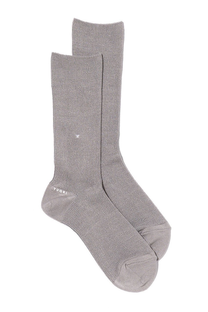 【ユクリ/YUQRI】のPureSilk ソックス インテリア・キッズ・メンズ・レディースファッション・服の通販 founy(ファニー) 　ファッション　Fashion　レディースファッション　Fashion for Women　ソックス&靴下　Socks & Hosiery　レッグウェア・ストッキング　Legwear & Hosiery　シルク　Silk, 100% Silk　ソックス　Socks, Hosiery　とろみ　Fluid, Flowy Fabric　ユニセックス　Unisex, Genderless　再入荷　Restock / Back in Stock　グレー|ID: prp329100004938260 ipo3291000000037055703