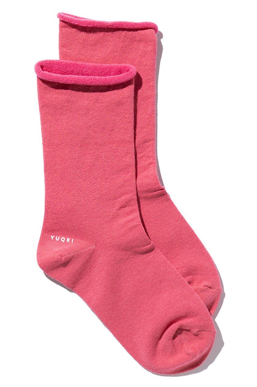【ユクリ/YUQRI】のCoco ソックス インテリア・キッズ・メンズ・レディースファッション・服の通販 founy(ファニー) 　ファッション　Fashion　レディースファッション　Fashion for Women　ソックス&靴下　Socks & Hosiery　レッグウェア・ストッキング　Legwear & Hosiery　ソックス　Socks, Hosiery　フラット　Flat, Flat Shoes　再入荷　Restock / Back in Stock　ピンク|ID: prp329100004938268 ipo3291000000037055791