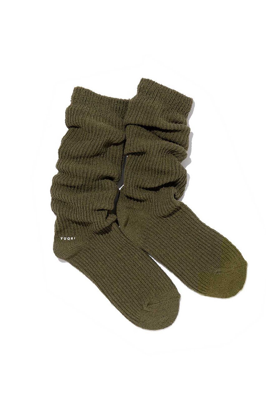【ユクリ/YUQRI】のCrispy ソックス インテリア・キッズ・メンズ・レディースファッション・服の通販 founy(ファニー) 　ファッション　Fashion　レディースファッション　Fashion for Women　ソックス&靴下　Socks & Hosiery　レッグウェア・ストッキング　Legwear & Hosiery　ソックス　Socks, Hosiery　ユニセックス　Unisex, Genderless　ルーズ　Loose, Oversized　再入荷　Restock / Back in Stock　ダークグリーン|ID: prp329100004938269 ipo3291000000037055805
