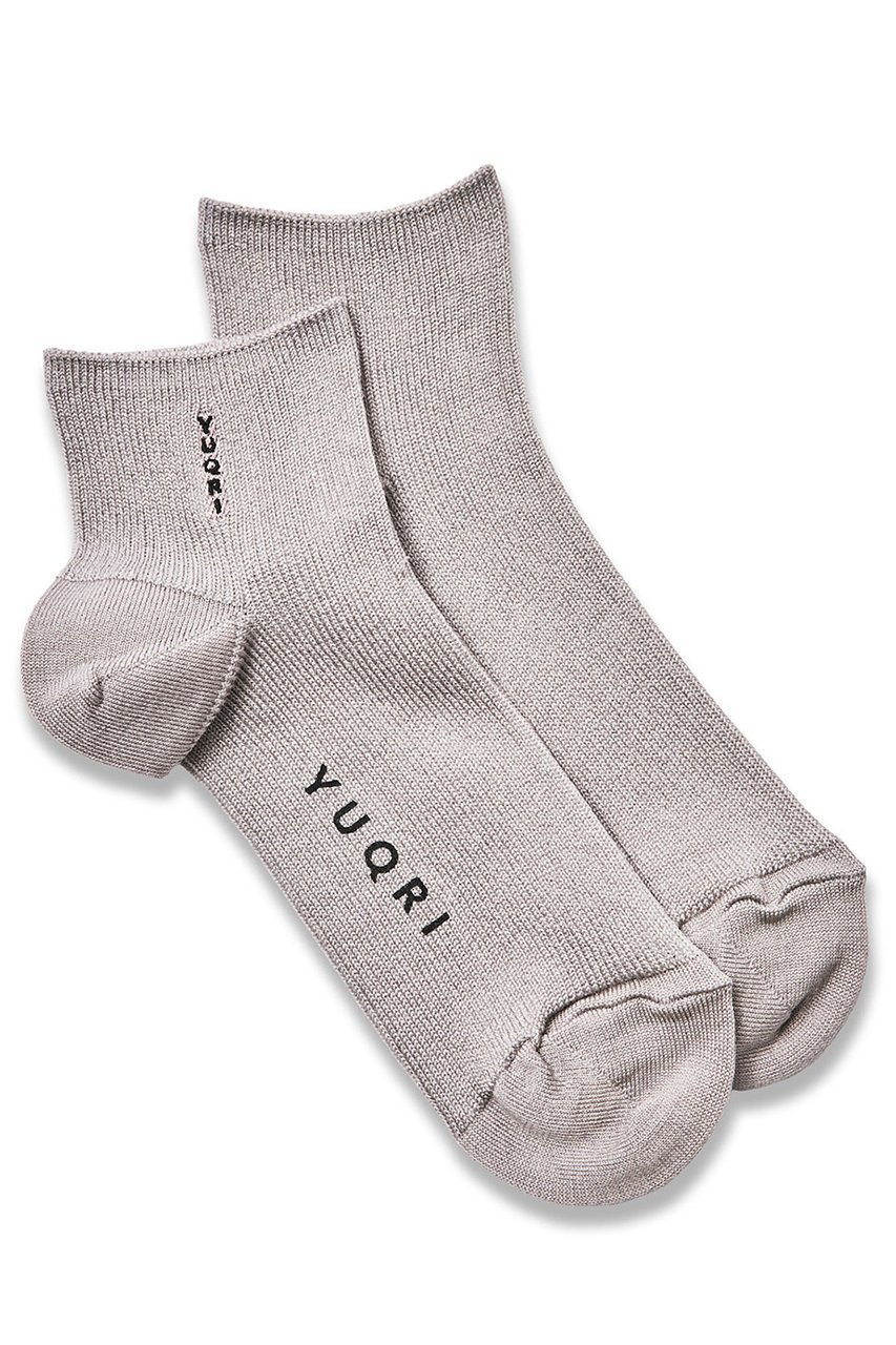 【ユクリ/YUQRI】のsilky ankle ソックス インテリア・キッズ・メンズ・レディースファッション・服の通販 founy(ファニー) 　ファッション　Fashion　レディースファッション　Fashion for Women　ソックス&靴下　Socks & Hosiery　レッグウェア・ストッキング　Legwear & Hosiery　シルク　Silk, 100% Silk　シルケット　Silket, Silky Cotton　ソックス　Socks, Hosiery　とろみ　Fluid, Flowy Fabric　なめらか　Smooth, Silky Texture　ユニセックス　Unisex, Genderless　新作・新入荷　New Arrivals / New In　ライトグレー|ID: prp329100004938272 ipo3291000000037055855