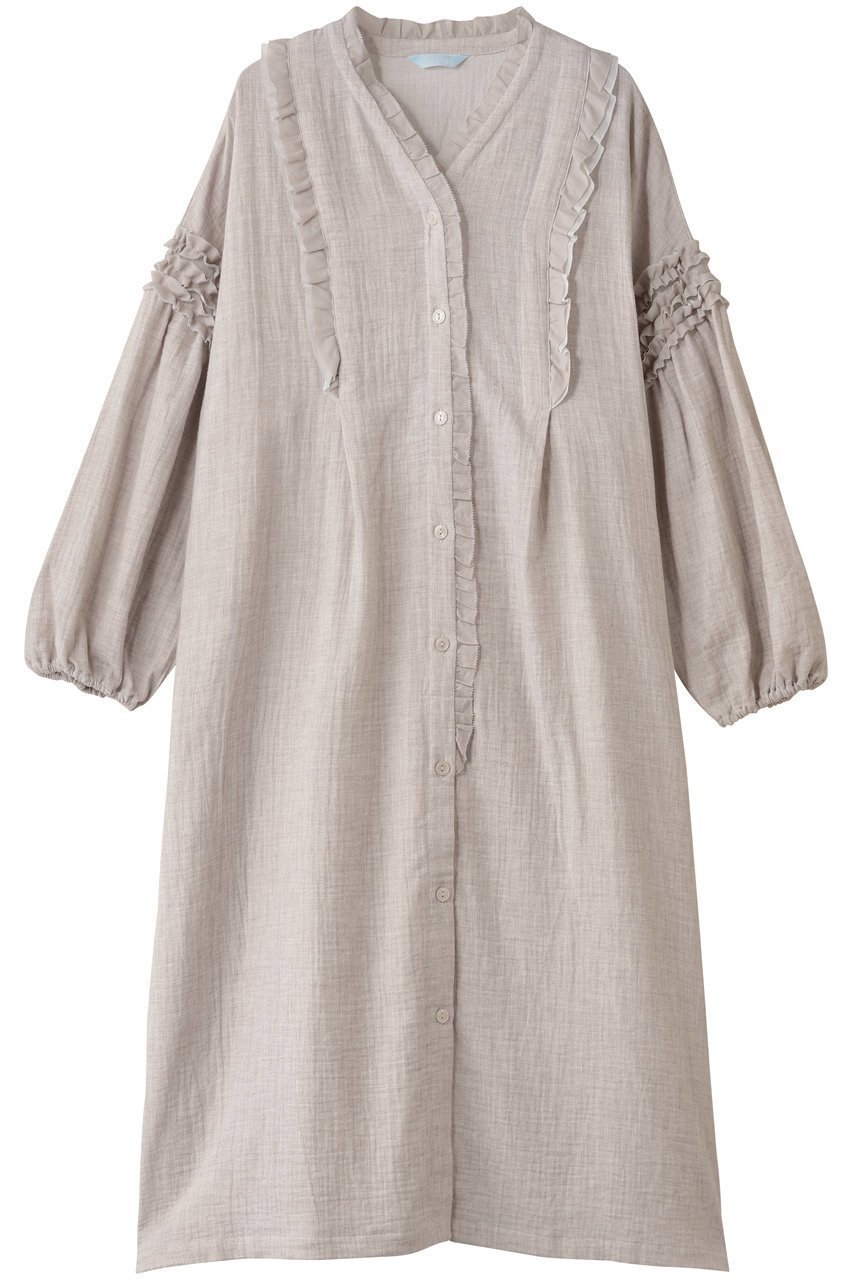 【キッドブルー/KID BLUE】の25オータムWガーゼナイティ インテリア・キッズ・メンズ・レディースファッション・服の通販 founy(ファニー) 　ファッション　Fashion　レディースファッション　Fashion for Women　トップス・カットソー　Cut & Sew Tops　オータム　Autumn Fashion　ダブル　Double, Double-Breasted　パジャマ　Pajamas, Sleepwear　フェミニン　Feminine, Girly　リラックス　Relax, Relaxed Fit　再入荷　Restock / Back in Stock　サンドベージュ|ID: prp329100004938286 ipo3291000000037055991