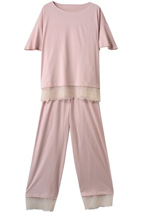 【キッドブルー/KID BLUE】の25CR天竺レースパジャマ 人気、トレンドファッション・服の通販 founy(ファニー) ファッション Fashion レディースファッション Fashion for Women トップス・カットソー Cut & Sew Tops スリーブ Sleeve, Long Sleeve / Short Sleeve パジャマ Pajamas, Sleepwear フェミニン Feminine, Girly レース Lace, Lace Fabric 再入荷 Restock / Back in Stock 夏 Summer |ID:prp329100004938294