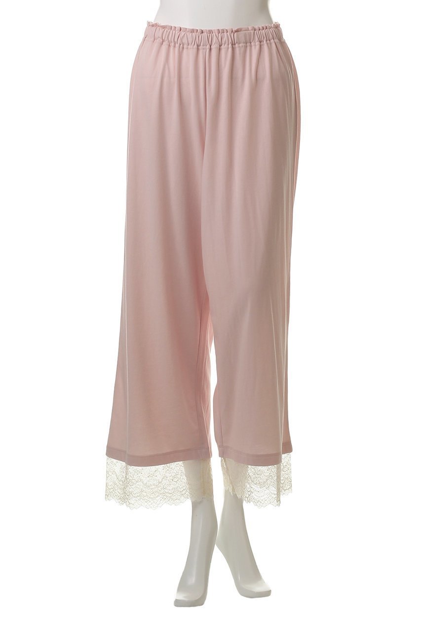 【キッドブルー/KID BLUE】の25CR天竺レースパジャマ 人気、トレンドファッション・服の通販 founy(ファニー) 　ファッション　Fashion　レディースファッション　Fashion for Women　トップス・カットソー　Cut & Sew Tops　スリーブ　Sleeve, Long Sleeve / Short Sleeve　パジャマ　Pajamas, Sleepwear　フェミニン　Feminine, Girly　レース　Lace, Lace Fabric　再入荷　Restock / Back in Stock　夏　Summer　other-6|ID: prp329100004938294 ipo3291000000037056080