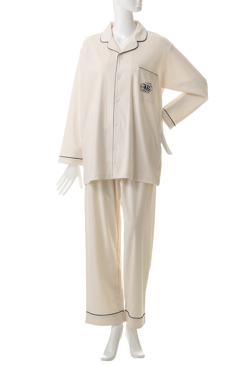 【キッドブルー/KID BLUE】の25グレイスフルコットンパジャマ 人気、トレンドファッション・服の通販 founy(ファニー) 　ファッション　Fashion　レディースファッション　Fashion for Women　トップス・カットソー　Cut & Sew Tops　なめらか　Smooth, Silky Texture　パイピング　Piping, Trim Design　パジャマ　Pajamas, Sleepwear　エレガント 上品　Elegant　人気　Popular, Best Seller　再入荷　Restock / Back in Stock　定番　Standard, Basic Item　other-2|ID: prp329100004938295 ipo3291000000037056085