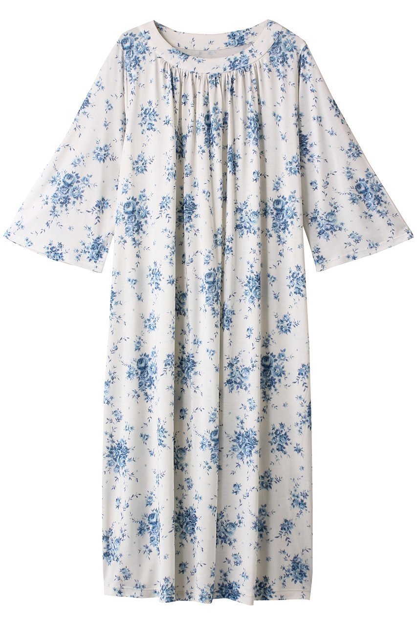 【キッドブルー/KID BLUE】の24シルクブラッサムPtナイティ インテリア・キッズ・メンズ・レディースファッション・服の通販 founy(ファニー) 　ファッション　Fashion　レディースファッション　Fashion for Women　トップス・カットソー　Cut & Sew Tops　シルク　Silk, 100% Silk　パジャマ　Pajamas, Sleepwear　リラックス　Relax, Relaxed Fit　再入荷　Restock / Back in Stock　ブルー|ID: prp329100004938298 ipo3291000000037056110