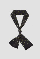 【マーガレットハウエル/MARGARET HOWELL】のSILK TWILL POLKA DOT TIE SCARF ブラック|ID: prp329100004938312 ipo3291000000037056226