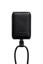 【オブジェクツアイオー/objcts.io】のデタッチャブルストラップ付レザースリムカードホルダー(iPhoneアクセサリー ) ブラック|ID: prp329100004938315 ipo3291000000037056252