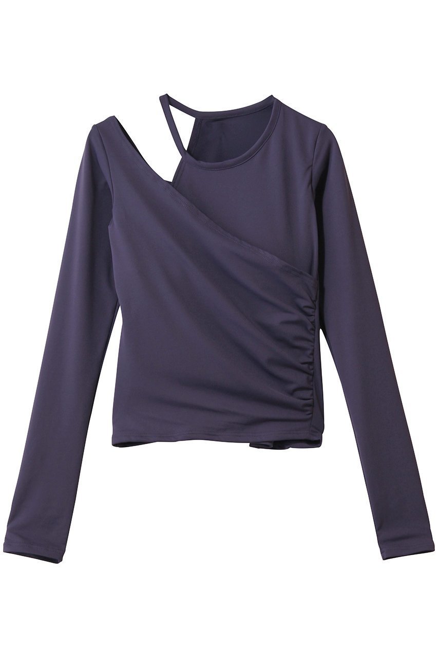 【ジュリエ/Julier】のエコシーベア天ロングスリーブプルオーバー/パット付 インテリア・キッズ・メンズ・レディースファッション・服の通販 founy(ファニー) 　ファッション　Fashion　レディースファッション　Fashion for Women　トップス・カットソー　Cut & Sew Tops　カジュアルプルオーバー・ニットトップス　Pullovers & Knit Tops / Casual Pullovers　スポーツウェア　Functional & Stylish Sportswear　スポーツ トップス　Athletic Tops / Workout Tops / Training Shirts　カシュクール　Wrap Design　スポーツ　Sports, Activewear　フィット　Fit, Slim Fit　ヨガ　Yoga, Yoga Wear　ワーク　Workwear, Utility Style　再入荷　Restock / Back in Stock　パープル|ID: prp329100004938324 ipo3291000000037056360