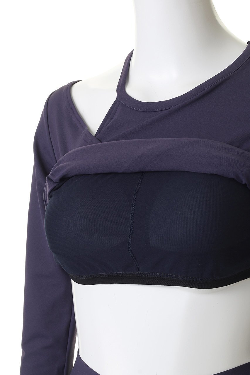 【ジュリエ/Julier】のエコシーベア天ロングスリーブプルオーバー/パット付 人気、トレンドファッション・服の通販 founy(ファニー) 　ファッション　Fashion　レディースファッション　Fashion for Women　トップス・カットソー　Cut & Sew Tops　カジュアルプルオーバー・ニットトップス　Pullovers & Knit Tops / Casual Pullovers　スポーツウェア　Functional & Stylish Sportswear　スポーツ トップス　Athletic Tops / Workout Tops / Training Shirts　カシュクール　Wrap Design　スポーツ　Sports, Activewear　フィット　Fit, Slim Fit　ヨガ　Yoga, Yoga Wear　ワーク　Workwear, Utility Style　再入荷　Restock / Back in Stock　other-6|ID: prp329100004938324 ipo3291000000037056366