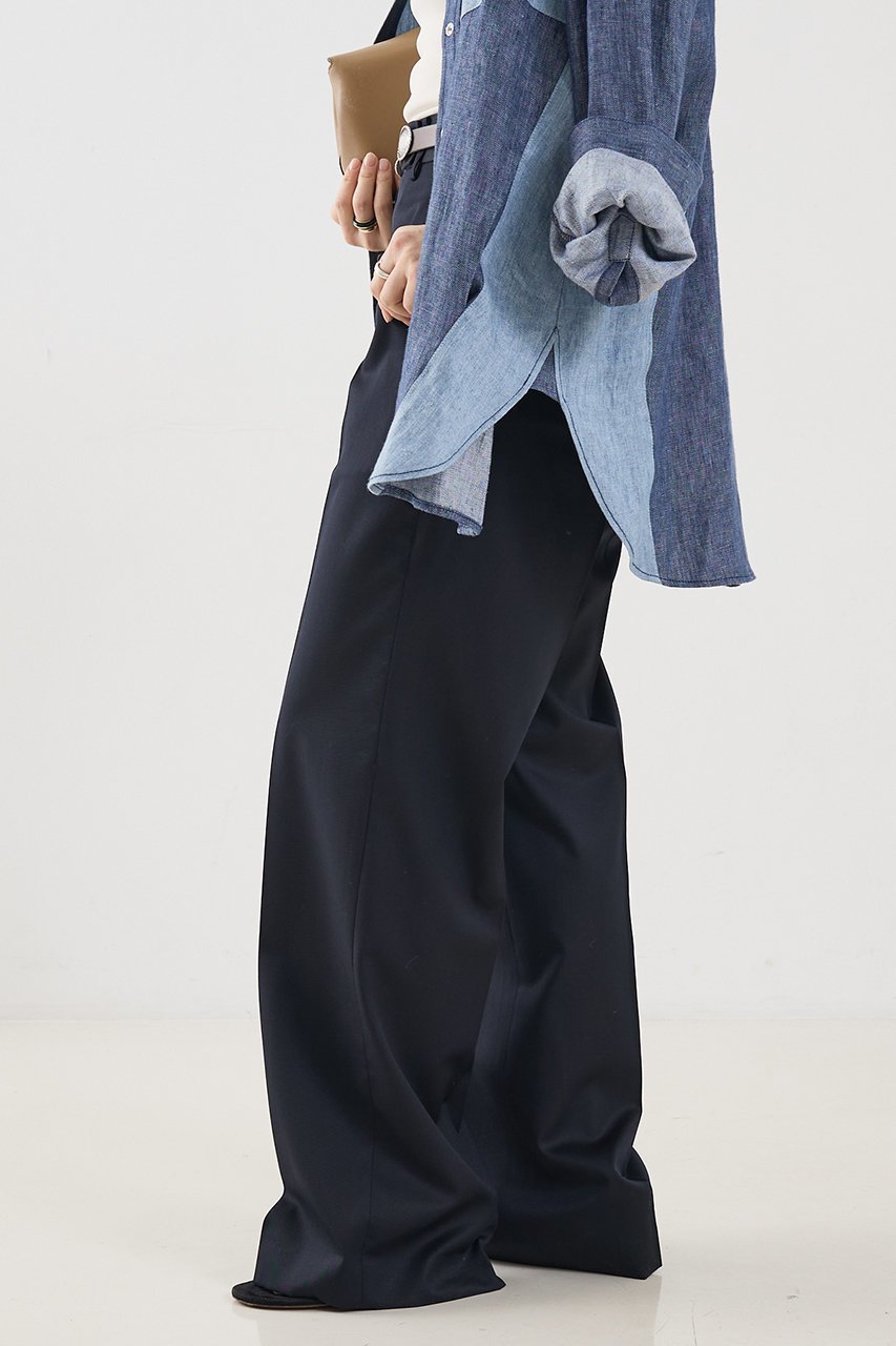 【ザ ストア バイ シー/THE STORE by C】の【COCUCA】ウールシルクトラウザーズ 人気、トレンドファッション・服の通販 founy(ファニー) 　ファッション　Fashion　レディースファッション　Fashion for Women　パンツ　Pants & Trousers　コンパクト　Compact, Small Size　シルク　Silk, 100% Silk　シンプル　Simple, Minimal　ジャケット　Jacket, Outerwear　ストレート　Straight, Straight Cut　スーツ　Suit, Formalwear　ツイル　Twist, Twisted Detail　フィット　Fit, Slim Fit　マニッシュ　Mannish, Boyish　ミックス　Mix, Mixed Style　メンズ　Men's, Menswear　ワイド　Wide, Wide Fit　エレガント 上品　Elegant　新作・新入荷　New Arrivals / New In　other-2|ID: prp329100004938340 ipo3291000000037056488