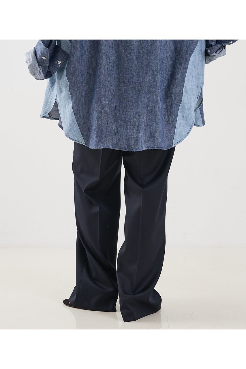 【ザ ストア バイ シー/THE STORE by C】の【COCUCA】ウールシルクトラウザーズ 人気、トレンドファッション・服の通販 founy(ファニー) 　ファッション　Fashion　レディースファッション　Fashion for Women　パンツ　Pants & Trousers　コンパクト　Compact, Small Size　シルク　Silk, 100% Silk　シンプル　Simple, Minimal　ジャケット　Jacket, Outerwear　ストレート　Straight, Straight Cut　スーツ　Suit, Formalwear　ツイル　Twist, Twisted Detail　フィット　Fit, Slim Fit　マニッシュ　Mannish, Boyish　ミックス　Mix, Mixed Style　メンズ　Men's, Menswear　ワイド　Wide, Wide Fit　エレガント 上品　Elegant　新作・新入荷　New Arrivals / New In　other-3|ID: prp329100004938340 ipo3291000000037056489