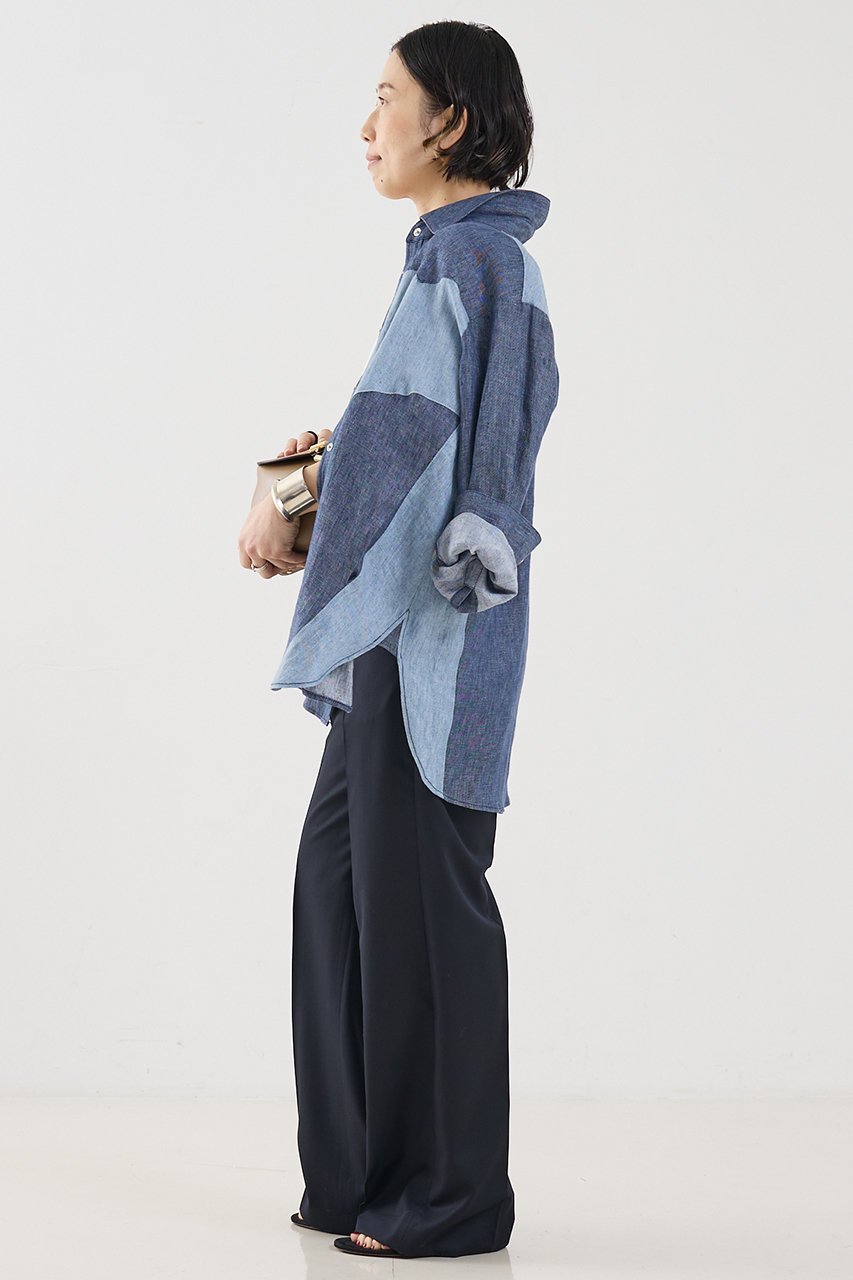 【ザ ストア バイ シー/THE STORE by C】の【COCUCA】ウールシルクトラウザーズ 人気、トレンドファッション・服の通販 founy(ファニー) 　ファッション　Fashion　レディースファッション　Fashion for Women　パンツ　Pants & Trousers　コンパクト　Compact, Small Size　シルク　Silk, 100% Silk　シンプル　Simple, Minimal　ジャケット　Jacket, Outerwear　ストレート　Straight, Straight Cut　スーツ　Suit, Formalwear　ツイル　Twist, Twisted Detail　フィット　Fit, Slim Fit　マニッシュ　Mannish, Boyish　ミックス　Mix, Mixed Style　メンズ　Men's, Menswear　ワイド　Wide, Wide Fit　エレガント 上品　Elegant　新作・新入荷　New Arrivals / New In　other-6|ID: prp329100004938340 ipo3291000000037056492