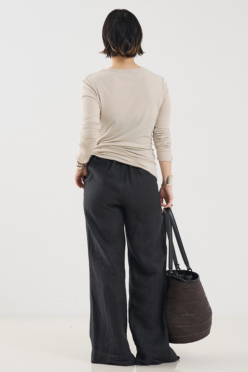 【ザ ストア バイ シー/THE STORE by C】の【COCUCA】リネンパンツ 人気、トレンドファッション・服の通販 founy(ファニー) 　ファッション　Fashion　レディースファッション　Fashion for Women　パンツ　Pants & Trousers　カットソー　Cut and Sewn Top　シンプル　Simple, Minimal　スリット　Slit, Slit Detail　ツイル　Twist, Twisted Detail　リネン　Linen, Linen Fabric　リラックス　Relax, Relaxed Fit　エレガント 上品　Elegant　新作・新入荷　New Arrivals / New In　other-4|ID: prp329100004938342 ipo3291000000037056509