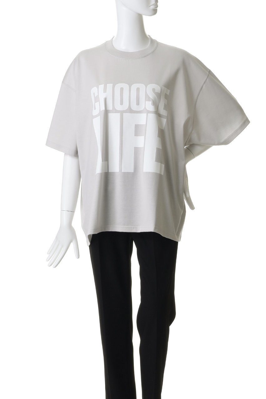 【キャサリンハムネット/KATHARINE HAMNETT LONDON】の【UNISEX】【ELLE SHOP限定】コットン・イン・コンバージョン CHOOSE LIFE Tシャツ 人気、トレンドファッション・服の通販 founy(ファニー) 　ファッション　Fashion　レディースファッション　Fashion for Women　トップス・カットソー　Cut & Sew Tops　シャツ・ブラウス・オフィスカジュアル　Elegant Blouses & Button-Ups　ロングTシャツ・Tシャツ　Longline T-Shirts & Tees　カットソー・ベーシックTシャツ　Cut-and-Sewn Tops / Stretch Tees & Basics　ユニセックス　Unisex, Genderless　オーガニック　Organic Cotton　ショート　Short, Short Length　スリーブ　Sleeve, Long Sleeve / Short Sleeve　プリント　Print, Printed Pattern　新作・新入荷　New Arrivals / New In　other-2|ID: prp329100004938585 ipo3291000000037058567