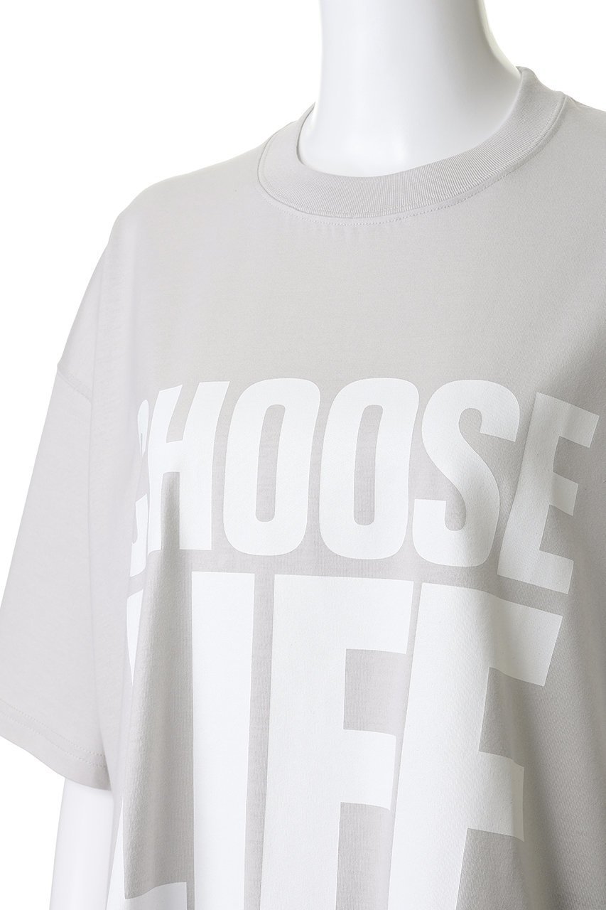 【キャサリンハムネット/KATHARINE HAMNETT LONDON】の【UNISEX】【ELLE SHOP限定】コットン・イン・コンバージョン CHOOSE LIFE Tシャツ 人気、トレンドファッション・服の通販 founy(ファニー) 　ファッション　Fashion　レディースファッション　Fashion for Women　トップス・カットソー　Cut & Sew Tops　シャツ・ブラウス・オフィスカジュアル　Elegant Blouses & Button-Ups　ロングTシャツ・Tシャツ　Longline T-Shirts & Tees　カットソー・ベーシックTシャツ　Cut-and-Sewn Tops / Stretch Tees & Basics　ユニセックス　Unisex, Genderless　オーガニック　Organic Cotton　ショート　Short, Short Length　スリーブ　Sleeve, Long Sleeve / Short Sleeve　プリント　Print, Printed Pattern　新作・新入荷　New Arrivals / New In　other-5|ID: prp329100004938585 ipo3291000000037058570