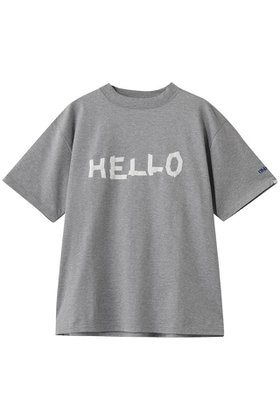 【オブラダ/Oblada】の【ELLE SHOP限定】HELLOコットンTAPETシャツ 大人の最旬トレンドファッション＆コーディネート founy(ファウニー) ファッション Fashion レディースファッション Fashion for Women トップス・カットソー Cut & Sew Tops シャツ・ブラウス・オフィスカジュアル Elegant Blouses & Button-Ups ロングTシャツ・Tシャツ Longline T-Shirts & Tees カットソー・ベーシックTシャツ Cut-and-Sewn Tops / Stretch Tees & Basics ショート Short, Short Length スリーブ Sleeve, Long Sleeve / Short Sleeve バランス Balance, Style Balance 新作・新入荷 New Arrivals / New In |ID:prp329100004938586