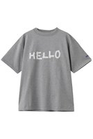 【オブラダ/Oblada】の【ELLE SHOP限定】HELLOコットンTAPETシャツ 大人の最旬トレンドファッション＆コーディネート founy(ファウニー) ファッション Fashion レディースファッション Fashion for Women トップス・カットソー Cut & Sew Tops シャツ・ブラウス・オフィスカジュアル Elegant Blouses & Button-Ups ロングTシャツ・Tシャツ Longline T-Shirts & Tees カットソー・ベーシックTシャツ Cut-and-Sewn Tops / Stretch Tees & Basics ショート Short, Short Length スリーブ Sleeve, Long Sleeve / Short Sleeve バランス Balance, Style Balance 新作・新入荷 New Arrivals / New In |ID:prp329100004938586