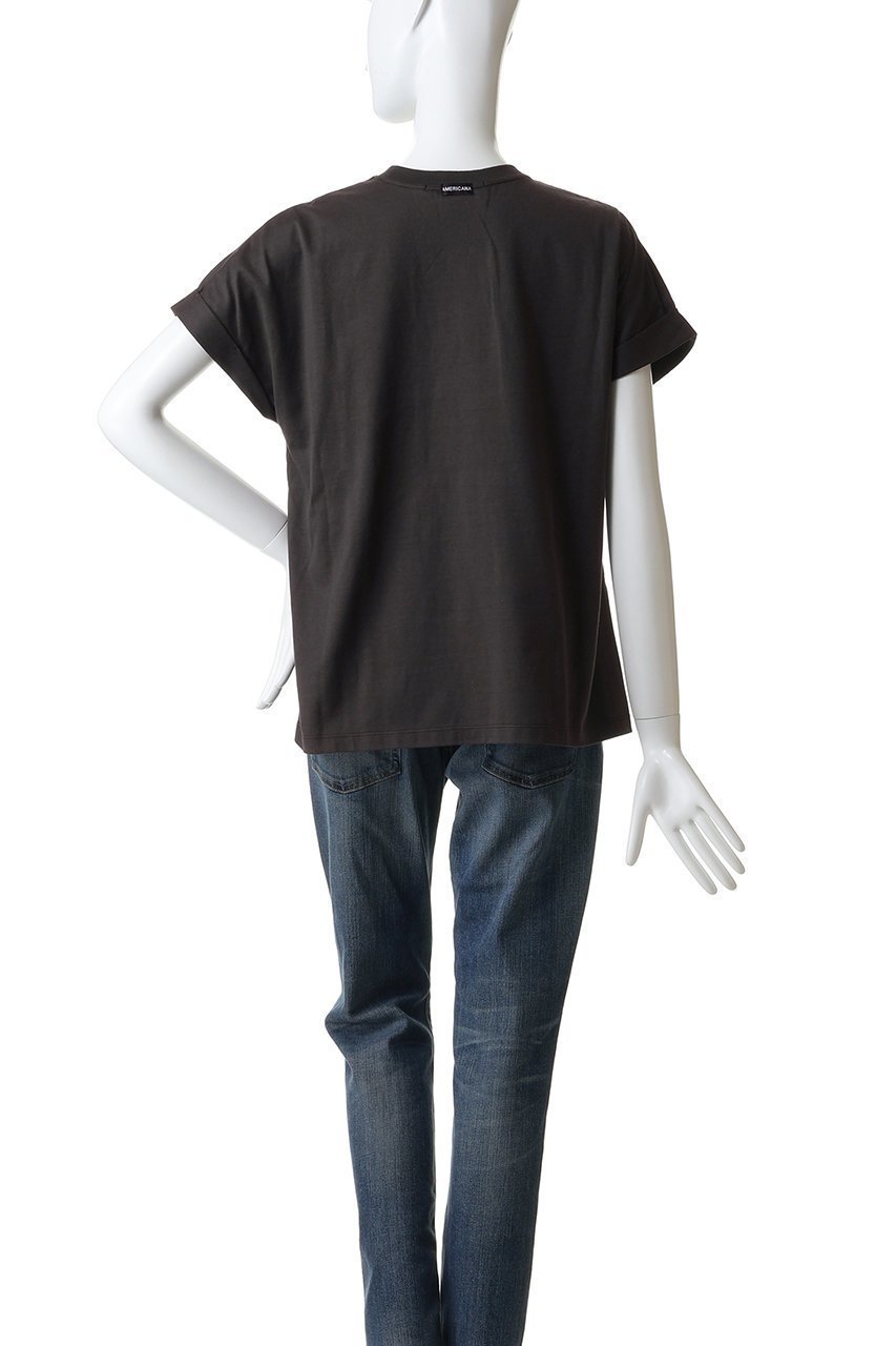 【アメリカーナ/Americana】の【ELLE SHOP限定】コットンロゴTシャツ 人気、トレンドファッション・服の通販 founy(ファニー) 　ファッション　Fashion　レディースファッション　Fashion for Women　トップス・カットソー　Cut & Sew Tops　シャツ・ブラウス・オフィスカジュアル　Elegant Blouses & Button-Ups　ロングTシャツ・Tシャツ　Longline T-Shirts & Tees　カットソー・ベーシックTシャツ　Cut-and-Sewn Tops / Stretch Tees & Basics　インナー　Innerwear　カーディガン　Cardigan, Knitwear　ショート　Short, Short Length　ジャケット　Jacket, Outerwear　スリーブ　Sleeve, Long Sleeve / Short Sleeve　フロント　Front, Front Design　新作・新入荷　New Arrivals / New In　other-4|ID: prp329100004938588 ipo3291000000037058593