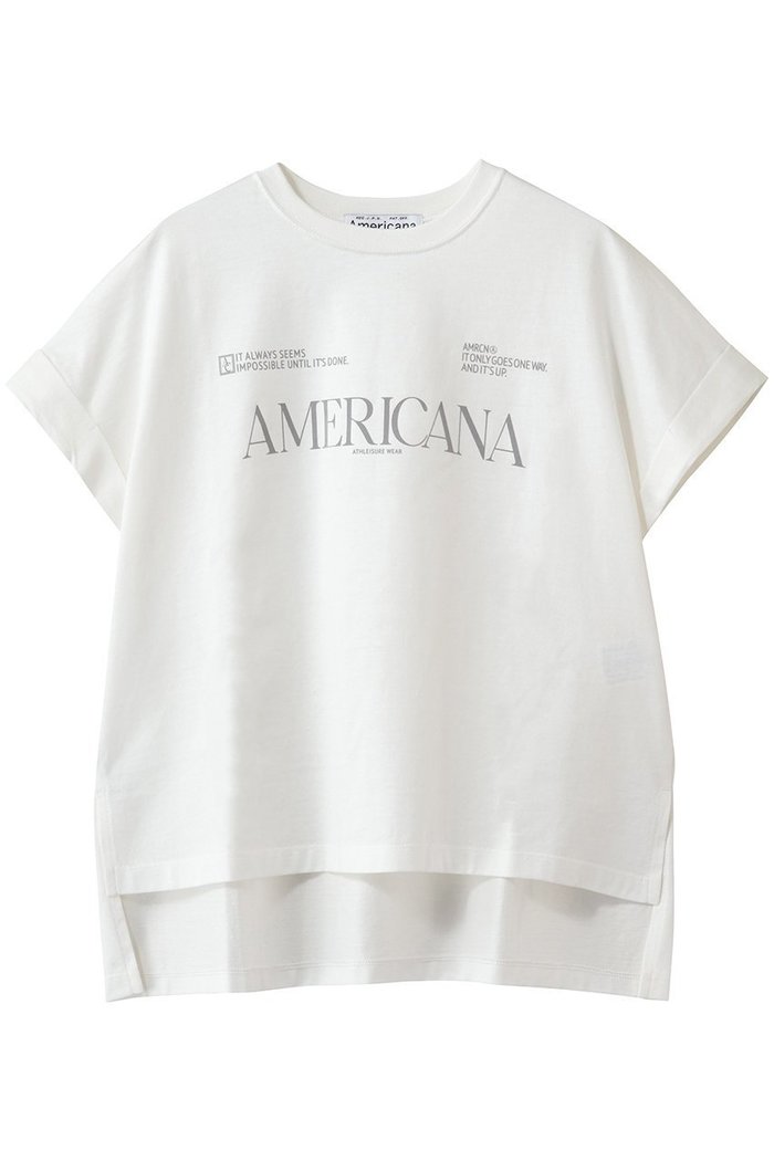 【アメリカーナ/Americana】の【ELLE SHOP限定】コットンロゴTシャツ インテリア・キッズ・メンズ・レディースファッション・服の通販 founy(ファニー) https://founy.com/ ファッション Fashion レディースファッション Fashion for Women トップス・カットソー Cut & Sew Tops シャツ・ブラウス・オフィスカジュアル Elegant Blouses & Button-Ups ロングTシャツ・Tシャツ Longline T-Shirts & Tees カットソー・ベーシックTシャツ Cut-and-Sewn Tops / Stretch Tees & Basics インナー Innerwear カーディガン Cardigan, Knitwear ショート Short, Short Length ジャケット Jacket, Outerwear スリーブ Sleeve, Long Sleeve / Short Sleeve フロント Front, Front Design 新作・新入荷 New Arrivals / New In |ID: prp329100004938588 ipo3291000000037241617