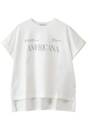 【アメリカーナ/Americana】の【ELLE SHOP限定】コットンロゴTシャツ 大人の最旬トレンドファッション＆コーディネート founy(ファウニー) ファッション Fashion レディースファッション Fashion for Women トップス・カットソー Cut & Sew Tops シャツ・ブラウス・オフィスカジュアル Elegant Blouses & Button-Ups ロングTシャツ・Tシャツ Longline T-Shirts & Tees カットソー・ベーシックTシャツ Cut-and-Sewn Tops / Stretch Tees & Basics インナー Innerwear カーディガン Cardigan, Knitwear ショート Short, Short Length ジャケット Jacket, Outerwear スリーブ Sleeve, Long Sleeve / Short Sleeve フロント Front, Front Design 新作・新入荷 New Arrivals / New In |ID:prp329100004938588