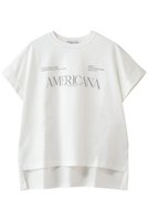 【アメリカーナ/Americana】の【ELLE SHOP限定】コットンロゴTシャツ 大人の最旬トレンドファッション＆コーディネート founy(ファウニー) ファッション Fashion レディースファッション Fashion for Women トップス・カットソー Cut & Sew Tops シャツ・ブラウス・オフィスカジュアル Elegant Blouses & Button-Ups ロングTシャツ・Tシャツ Longline T-Shirts & Tees カットソー・ベーシックTシャツ Cut-and-Sewn Tops / Stretch Tees & Basics インナー Innerwear カーディガン Cardigan, Knitwear ショート Short, Short Length ジャケット Jacket, Outerwear スリーブ Sleeve, Long Sleeve / Short Sleeve フロント Front, Front Design 新作・新入荷 New Arrivals / New In |ID:prp329100004938588