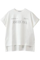 【アメリカーナ/Americana】の【ELLE SHOP限定】コットンロゴTシャツ オフホワイト|ID: prp329100004938588 ipo3291000000037241619
