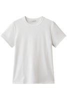 【ジェイドット/j.】のピュアコットンスムース 半袖T 大人の最旬トレンドファッション＆コーディネート founy(ファウニー) ファッション Fashion レディースファッション Fashion for Women トップス・カットソー Cut & Sew Tops シャツ・ブラウス・オフィスカジュアル Elegant Blouses & Button-Ups ロングTシャツ・Tシャツ Longline T-Shirts & Tees カットソー・ベーシックTシャツ Cut-and-Sewn Tops / Stretch Tees & Basics インナー Innerwear ショート Short, Short Length シンプル Simple, Minimal ジャケット Jacket, Outerwear スマート Smart, Elegant スリーブ Sleeve, Long Sleeve / Short Sleeve デニム Denim, Jeans Material バランス Balance, Style Balance エレガント 上品 Elegant 半袖 Short Sleeve, Half Sleeve 定番 Standard, Basic Item |ID:prp329100004938591