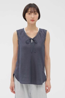【マーガレットハウエル/MARGARET HOWELL】のSOFT LINEN SHIRT 大人の最旬トレンドファッション＆コーディネート founy(ファウニー) ファッション Fashion レディースファッション Fashion for Women トップス・カットソー Cut & Sew Tops キャミソール&ノースリーブ Camisoles & Sleeveless Tops シャツ・ブラウス・オフィスカジュアル Elegant Blouses & Button-Ups なめらか Smooth, Silky Texture ノースリーブ Sleeveless, No-Sleeve リネン Linen, Linen Fabric 新作・新入荷 New Arrivals / New In |ID:prp329100004938602