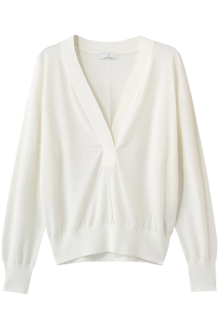 【ジェイドット/j.】のドレープウール 深Vネックセーター インテリア・キッズ・メンズ・レディースファッション・服の通販 founy(ファニー) https://founy.com/ ファッション Fashion レディースファッション Fashion for Women トップス・カットソー Cut & Sew Tops ニット Knit Tops & Sweaters カジュアルプルオーバー・ニットトップス Pullovers & Knit Tops / Casual Pullovers Vネックトップス V-Neck Tops / V-Cut Neckline Shirts なめらか Smooth, Silky Texture インナー Innerwear スリーブ Sleeve, Long Sleeve / Short Sleeve セーター Sweater, Knitwear ドレープ Drape, Draping Fabric ロング Long, Long-Length 新作・新入荷 New Arrivals / New In |ID: prp329100004938606 ipo3291000000037058716