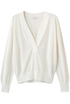 【ジェイドット/j.】のドレープウール 深Vネックセーター ホワイト|ID: prp329100004938606 ipo3291000000037058717