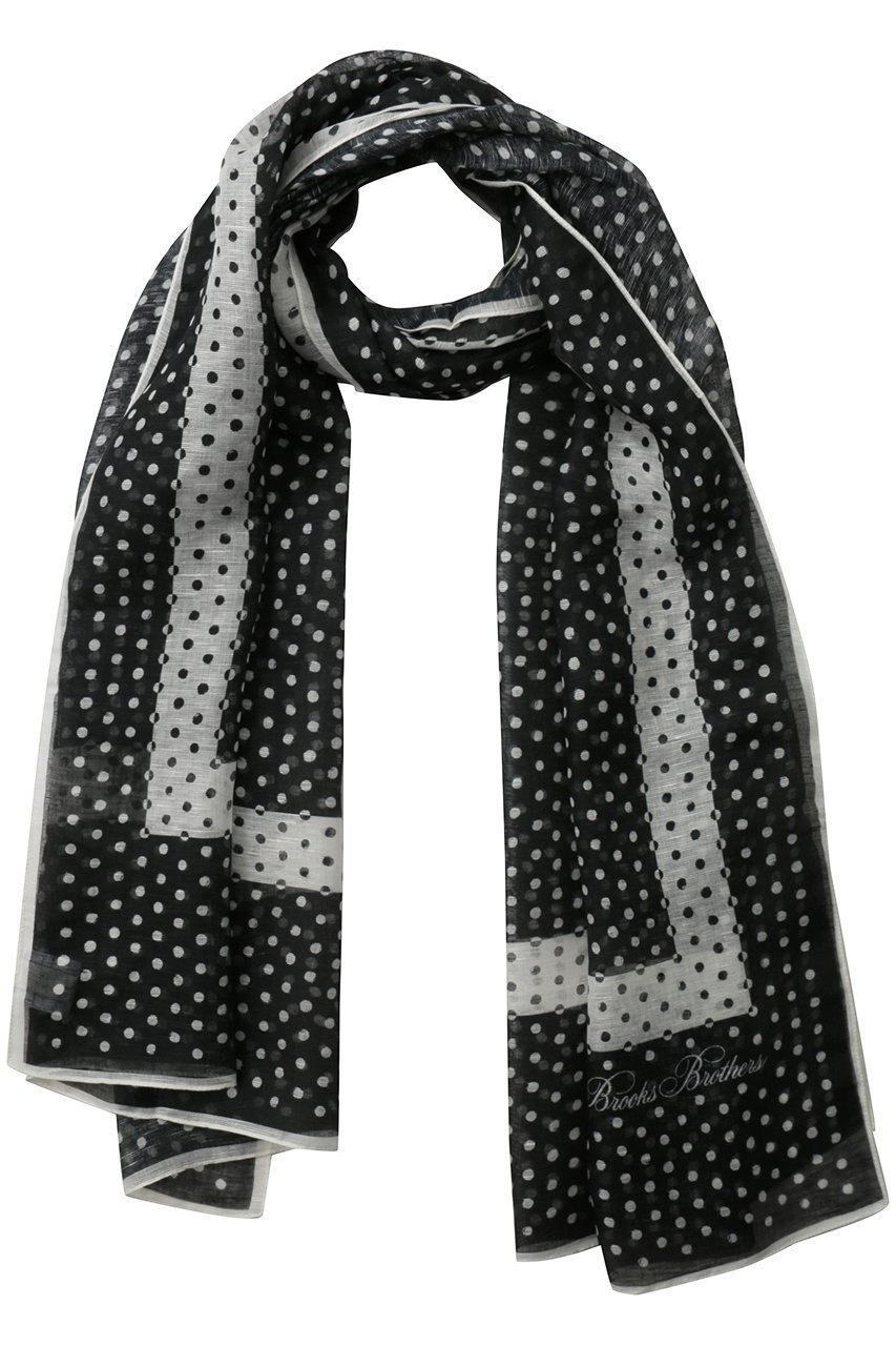 【ブルックス ブラザーズ/Brooks Brothers】のシルクブレンド ドットプリント オブロングスカーフ インテリア・キッズ・メンズ・レディースファッション・服の通販 founy(ファニー) 　ファッション　Fashion　レディースファッション　Fashion for Women　ストール　Soft & Warm Scarves　マフラー・スヌード / 冬小物の定番　Scarves & Mufflers　シルク　Silk, 100% Silk　ジャケット　Jacket, Outerwear　スカーフ　Scarf, Neckwear　ストール　Stole, Wrap　ドット　Polka Dot, Dot Pattern　プリント　Print, Printed Pattern　マフラー　Scarf, Muffler　ロング　Long, Long-Length　エレガント 上品　Elegant　夏　Summer　新作・新入荷　New Arrivals / New In　春　Spring　S/S・春夏　SS, Spring/Summer, Warm Season　ブラック|ID: prp329100004938622 ipo3291000000037058821