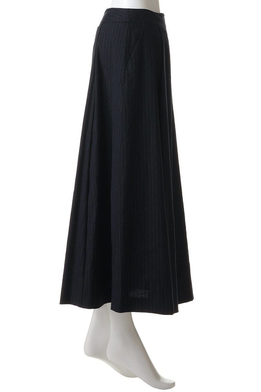 【ブルックス ブラザーズ/Brooks Brothers】のリネンブレンド ピンストライプ フレアスカート 人気、トレンドファッション・服の通販 founy(ファニー) 　ファッション　Fashion　レディースファッション　Fashion for Women　スカート　Skirts　Aライン・フレアスカート　A-Line & Flared Skirts　ロングスカート　Long Skirts / Maxi & Midi Skirts　オケージョン　Occasion Wear　ストライプ　Stripe, Striped Pattern　セットアップ　Set-Up, Coordinated Outfit　ドレープ　Drape, Draping Fabric　ビジネス 仕事 通勤　Business / Work / Commuting　フレア　Flare, Flared　リネン　Linen, Linen Fabric　ロング　Long, Long-Length　エレガント 上品　Elegant　新作・新入荷　New Arrivals / New In　other-3|ID: prp329100004938623 ipo3291000000037058828