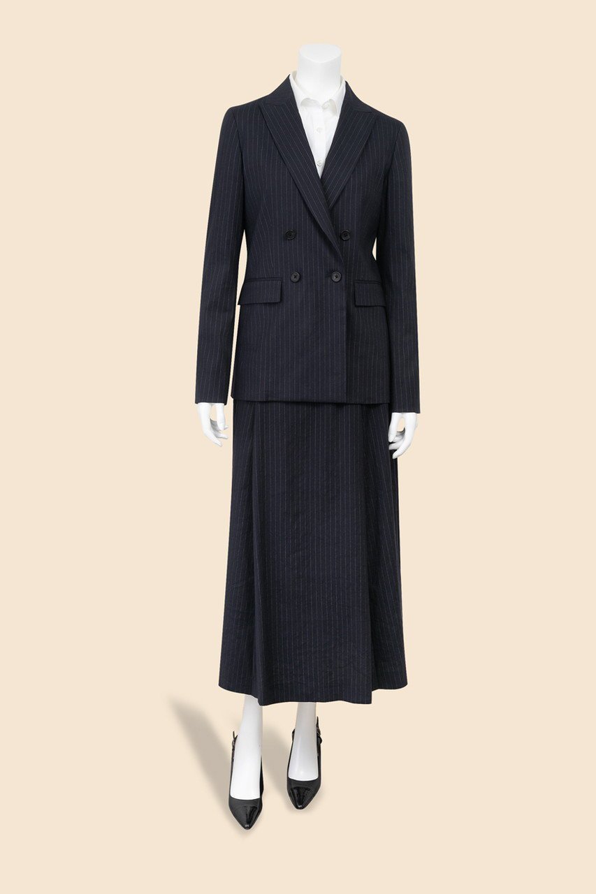 【ブルックス ブラザーズ/Brooks Brothers】のリネンブレンド ピンストライプ フレアスカート 人気、トレンドファッション・服の通販 founy(ファニー) 　ファッション　Fashion　レディースファッション　Fashion for Women　スカート　Skirts　Aライン・フレアスカート　A-Line & Flared Skirts　ロングスカート　Long Skirts / Maxi & Midi Skirts　オケージョン　Occasion Wear　ストライプ　Stripe, Striped Pattern　セットアップ　Set-Up, Coordinated Outfit　ドレープ　Drape, Draping Fabric　ビジネス 仕事 通勤　Business / Work / Commuting　フレア　Flare, Flared　リネン　Linen, Linen Fabric　ロング　Long, Long-Length　エレガント 上品　Elegant　新作・新入荷　New Arrivals / New In　other-7|ID: prp329100004938623 ipo3291000000037058832